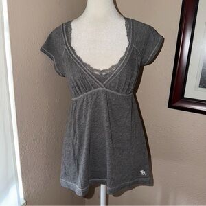 Vintage Y2K Abercrombie & Fitch 2000s Babydoll Top